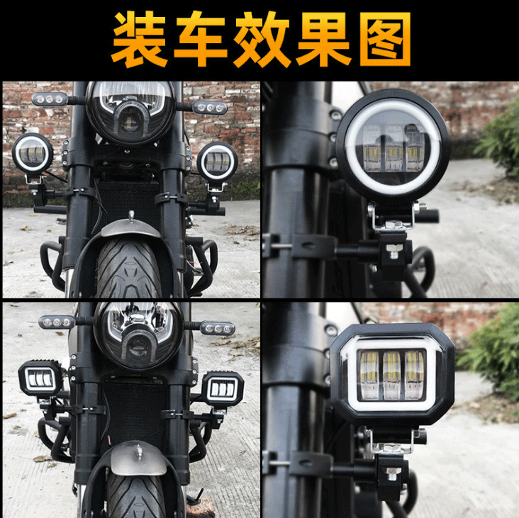 IP68 Iluminación de niebla LED de puntos impermeables para vehículos, 6000k de blanco, SAE J583 compatible con