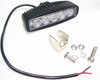Luces antiniebla LED impermeables IP68: carcasa de aluminio con fastidio con soporte de acero inoxidable