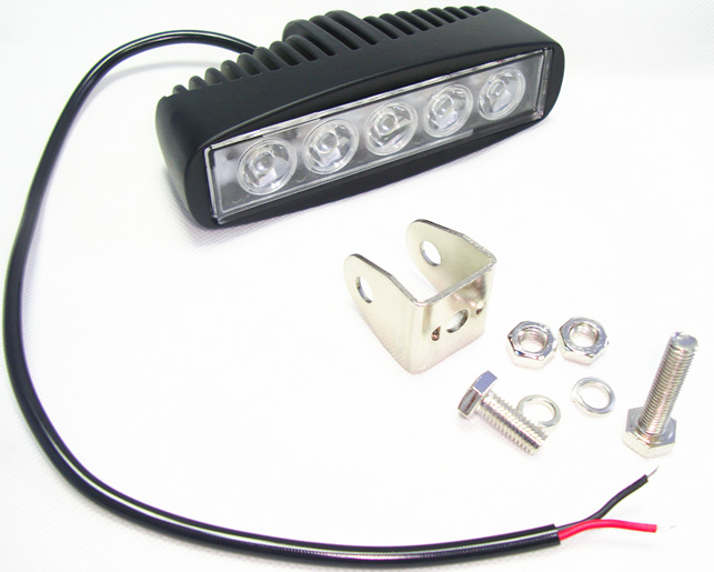 Luces antiniebla LED impermeables IP68: carcasa de aluminio con fastidio con soporte de acero inoxidable