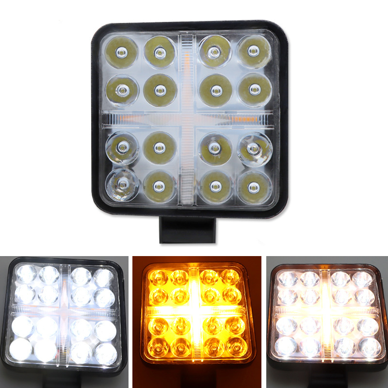 12-72W IP69K Luces antiniebla LED 10,000lm, a prueba de polvo para camiones mineros, certificado por marca electrónica