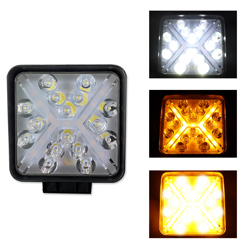 12-72W IP69K Luces antiniebla LED 10,000lm, a prueba de polvo para camiones mineros, certificado por marca electrónica