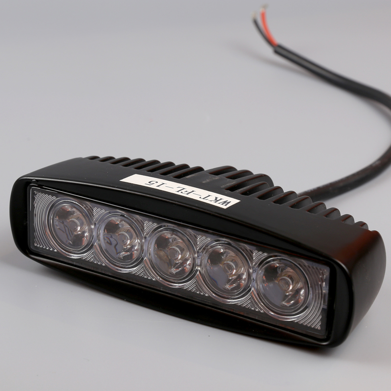 Luces antiniebla LED impermeables IP68: carcasa de aluminio con fastidio con soporte de acero inoxidable