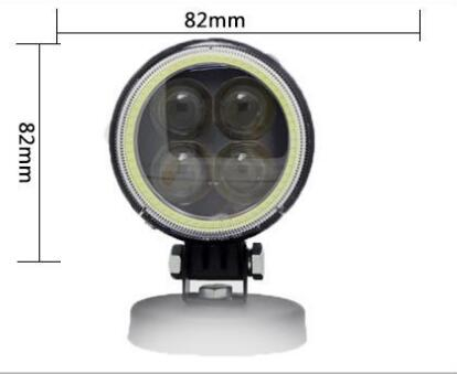  Lámparas de niebla LED blanca: lente de PC con patrón de haz anti-glara, certificado por marcas electrónicas para carreteras europeas.