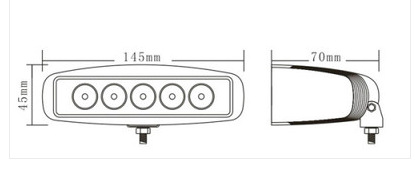 Luces antiniebla LED impermeables IP68: carcasa de aluminio con fastidio con soporte de acero inoxidable
